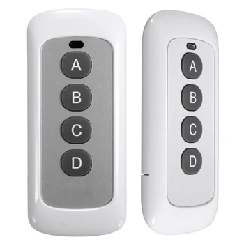 

433MHz 4 buttons Remote Control touch switch Copying Transmitter Cloning duplicator Key Fob for Wall LED Light Switch