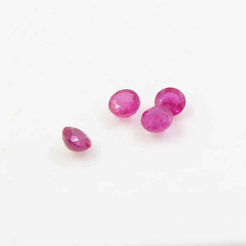 3 mm natural ruby loose gemstone for jewelry DIY 100% real natural Africa ruby loose stone jewelry DIY