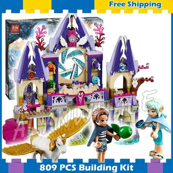 

809pcs Elves Skyra's Mysterious Sky Castle Naida Fairy Magic Pegasus 10415 Model Building Blocks Gifts sets Compatible With