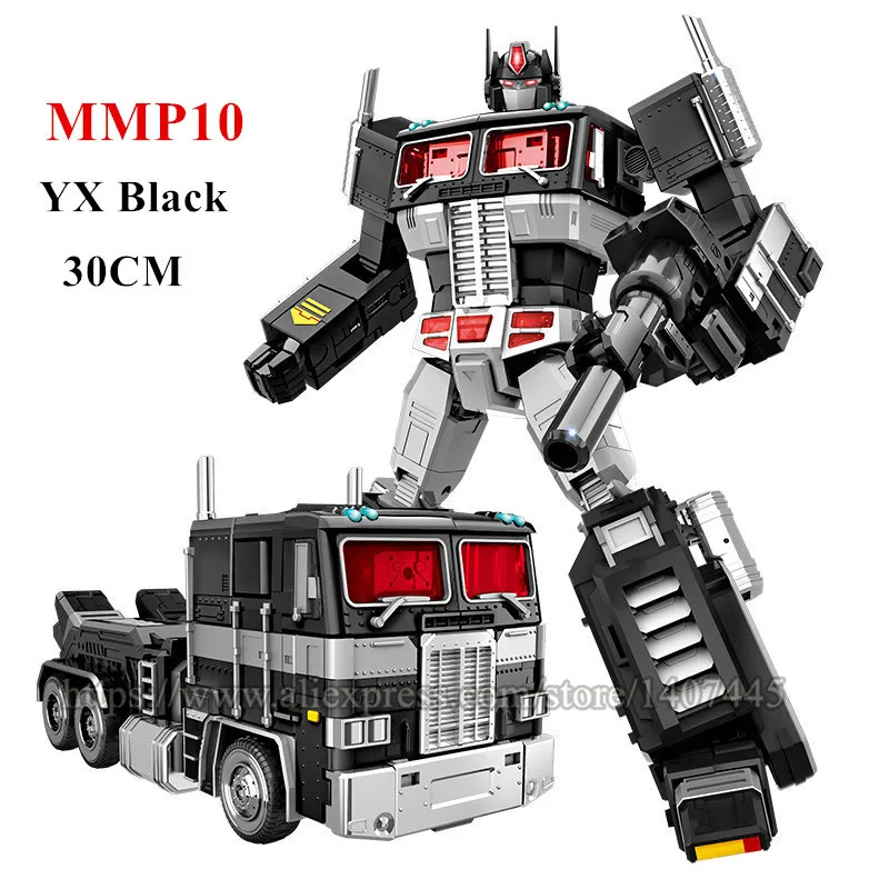 YX Black MMP10 Wei jiang негабаритных 30 см Трансформационные игрушки MPP10 SS05 Аниме Робот автомобиль фигурка самолета Модель Дети мальчик взрослому подарок на день рождения - Цвет: YX Black MMP10