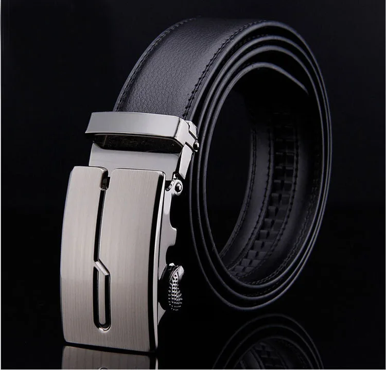 

brand new high quality belts cowboys men's belt gold luxury Jaguar Automatic buckle designer waist strap jeans size 130cm