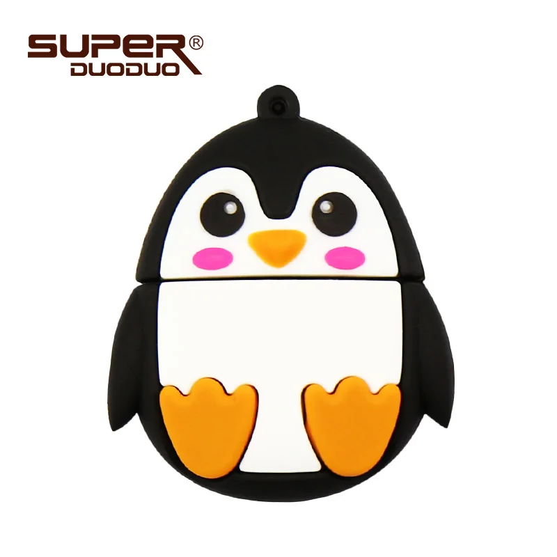 Новое поступление Usb 2,0 карта памяти милая сова/Пчела/лиса/Penguim usb флеш-накопитель 4 ГБ 8 ГБ 16 ГБ флеш-карта Usb 32 Гб 64 Гб Флешка U диск - Цвет: M4 penguin