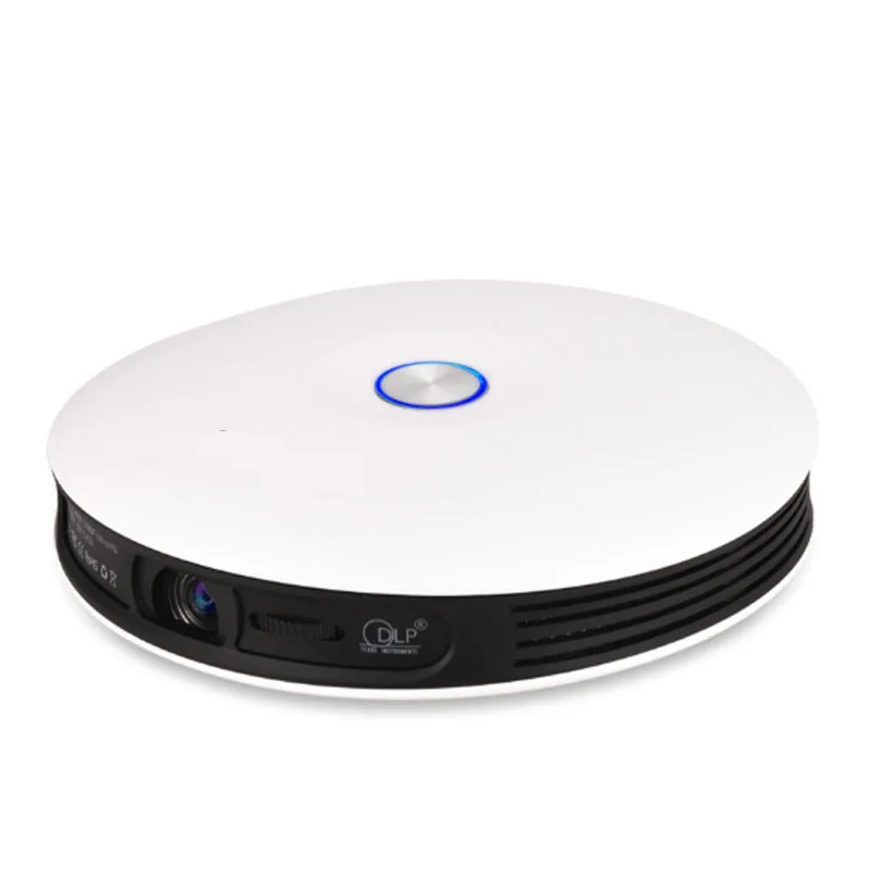 WZATCO Full HD 1080P 4K светодиодный активный мини DLP 3D проектор Android Smart WIFI 12000 мАч