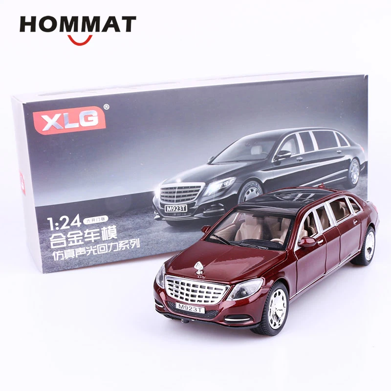 HOMMAT 1:24 Maybach S600 лимузин роскошная модель автомобиля литая под давлением