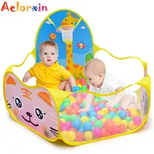 Портативный складной детский манеж, детский наружный Крытый мяч для игры в бассейн, безопасные Складные манежи, игровой бассейн из шариков для детей