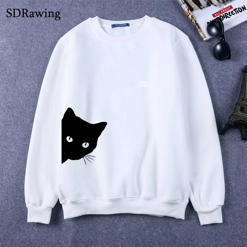 cat out side Print Women Sweatshirts Cotton Casual Funny Sweatshirts For Lady Girl Sweatshirts Hipster Tumblr Drop Ship cat out side Print Women Sweatshirts Cotton Casual Funny Sweatshirts For Lady Girl Sweatshirts Hipster Tumblr Drop Ship