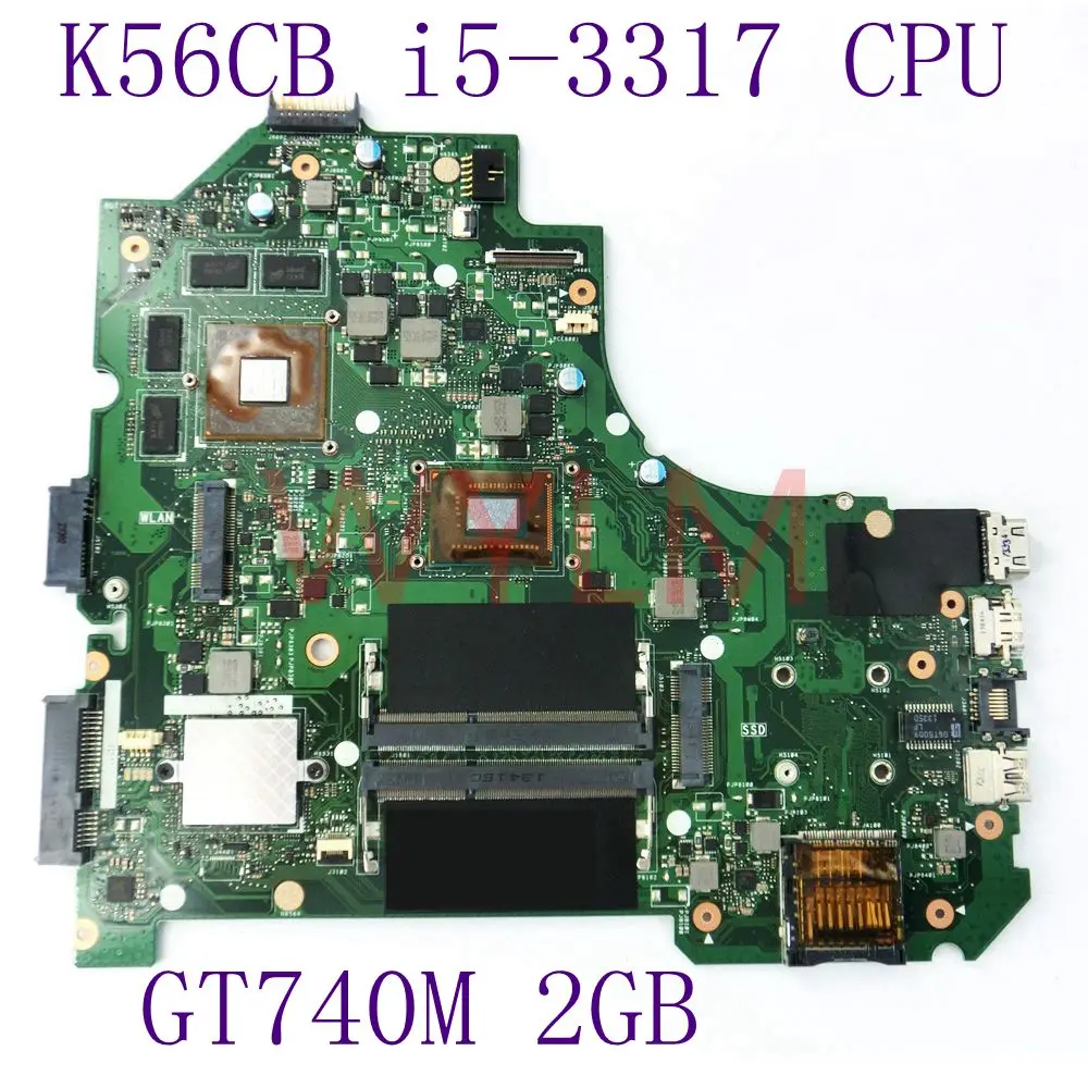 K56CB With i5 3317 CPU GT740M 2GB N14P GE OP A2 REV2.0 mainboard For