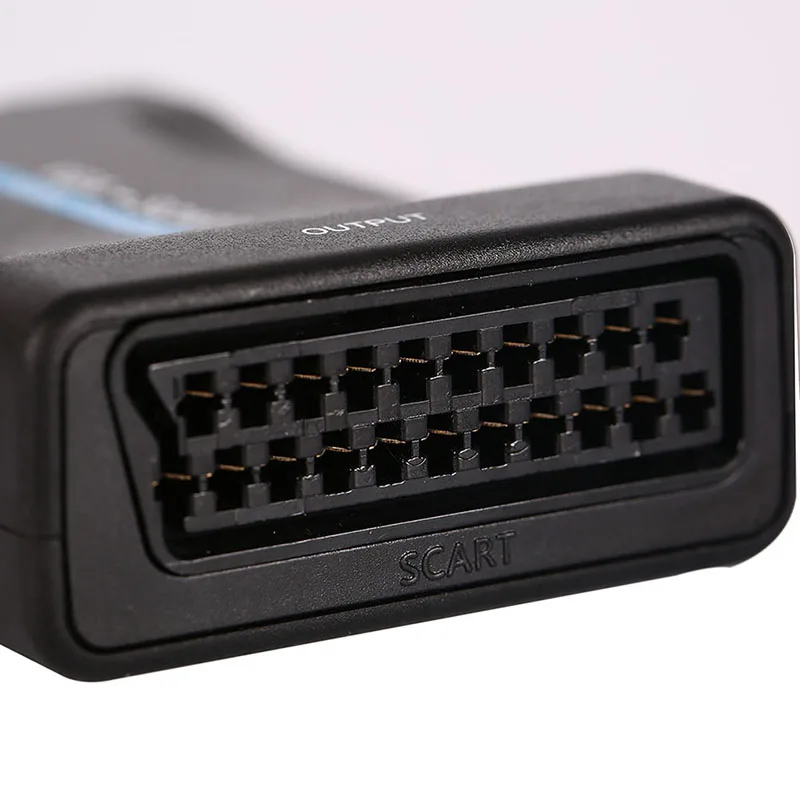 

PC VGA to SCART Video Audio Converter Adapter With Remote Control VGA-enabled laptop USB DC power cable Scart Converter