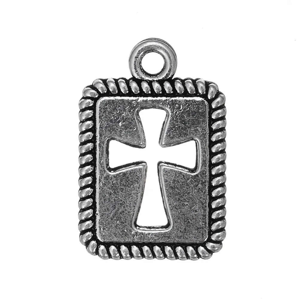 

my shape 30pcs open cross on tag DIY charms