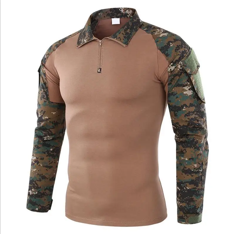 Новинка, армейская Тактическая Военная форма, камуфляжная, проверенная в бою рубашка с длинным рукавом для быстрого штурма, униформа для боев - Цвет: Jungle digital