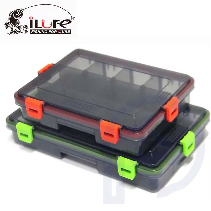 

Multi-function Fishing Tackle Box Lures Bait Case Hooks Storage Tackle Tools Carp Rock Fly Fishing Accessories Case Green Red