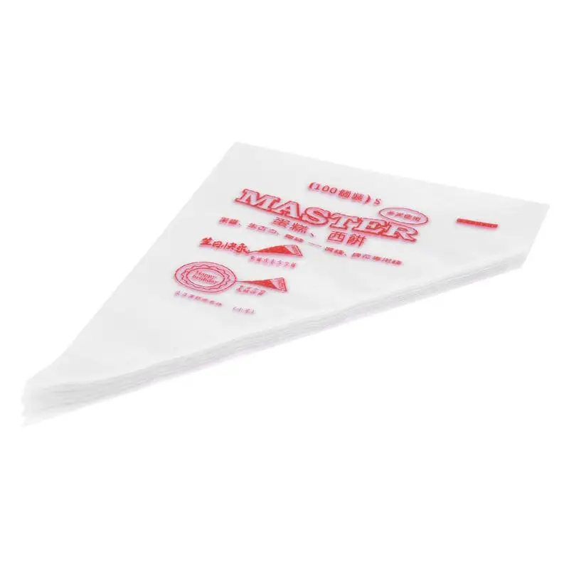 100Pcs/lot DIY Fondant Cake Decorating Tools Disposable Piping Bag Icing Nozzle Pastry Bags Kitchen Baking Pastry Accessory
