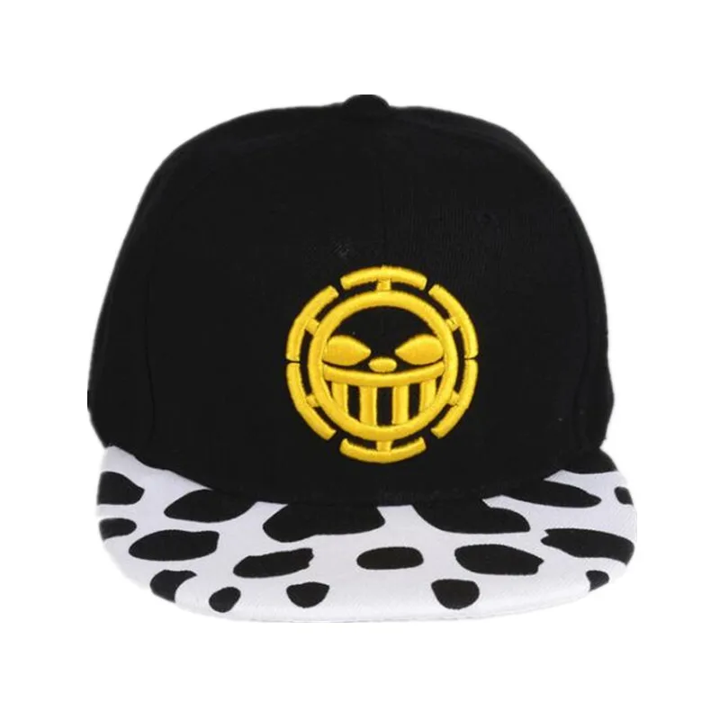 Anime One Piece Trafalgar Law Sign Skull Head Baseball Caps Sunhat