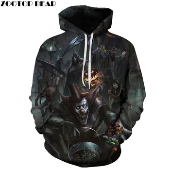

Jack and Sally Sweatshirts Men Hoodies 3d Tracksuit Mens Clothes Skull Pullover Halloween Coat Autumn Drop Ship ZOOTOP BEAR