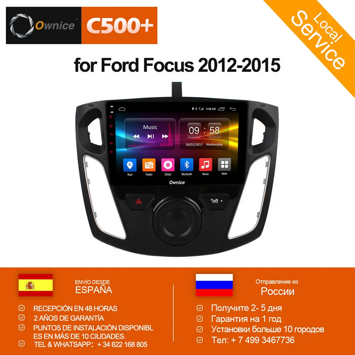 Ownice C500+ G10 Octa 8 Core Android 8.1 Car Radio Player GPS Navi for Ford Focus 3 2012 2013 2014 2015 Support DVD 4G SIM Card цена Ownice C500+ G10 Octa 8 Core Android 8.1 Car Radio Player GPS Navi for Ford Focus 3 2012 2013 2014 2015 Support DVD 4G SIM Card цены онлайн