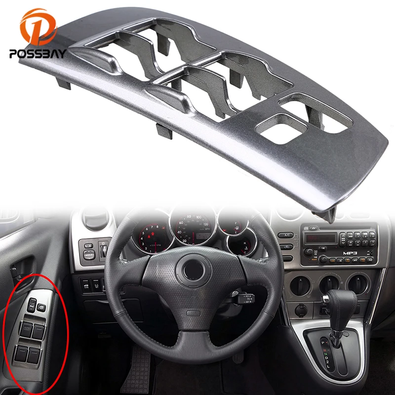 

POSSBAY Car Door Window Switch Control Panel Bezel for 2003-2008 Toyota Matrix Auto Switch Replay Fit Pontiac Vibe 2003-2008
