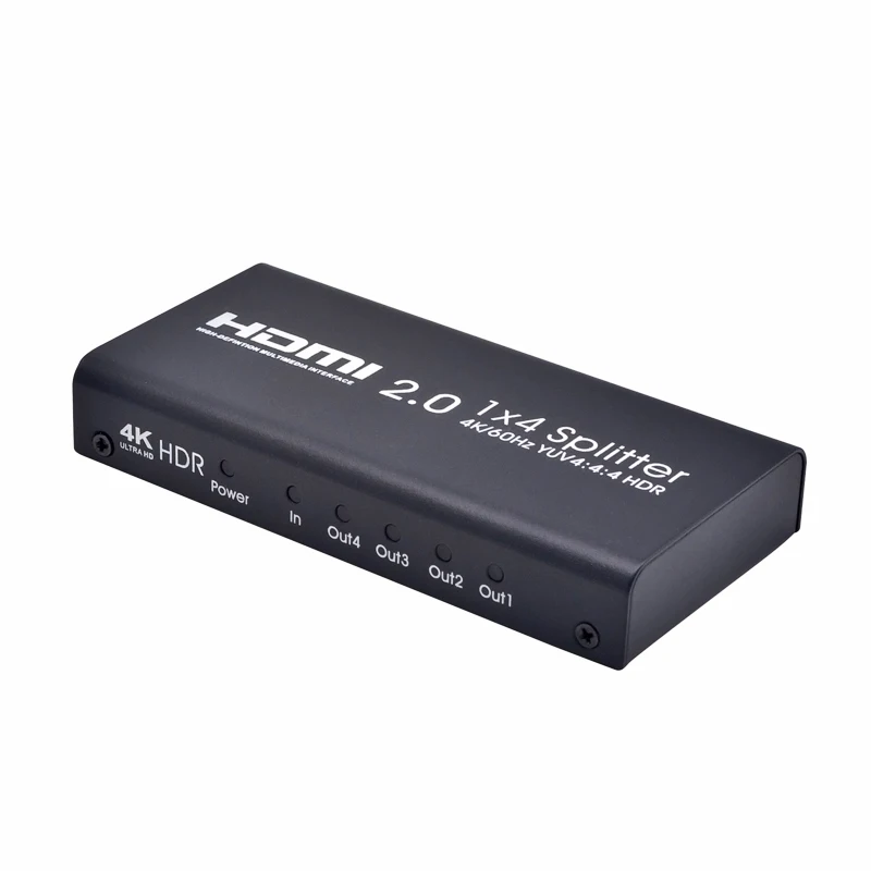 AIXXCO 4K HDMI сплиттер 2,0 1x4 HDMI 2,0 сплиттер HDCP 1,4 HDR сплиттер HDMI 2,0 4K HDMI2.0 сплиттер для DVD PS3 PS4