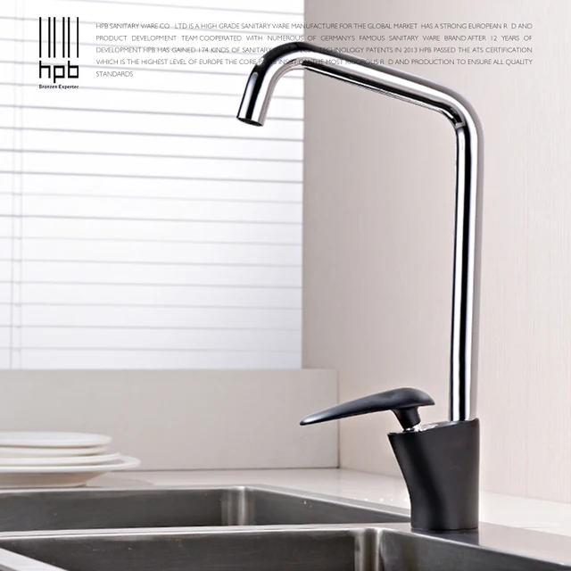 HPB Design Moderno Chrome Vernice Nera Rubinetti Della Cucina ... HPB Design Moderno Chrome Vernice Nera Rubinetti Della Cucina ...