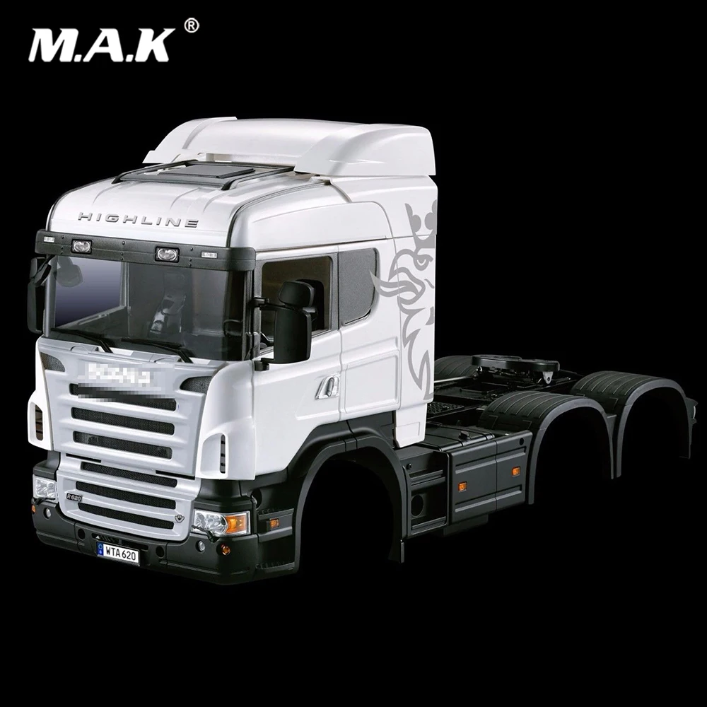 Красный/белый Цвета 1/14 RC Аксессуар для грузовика Неокрашенный автомобиля Midtop