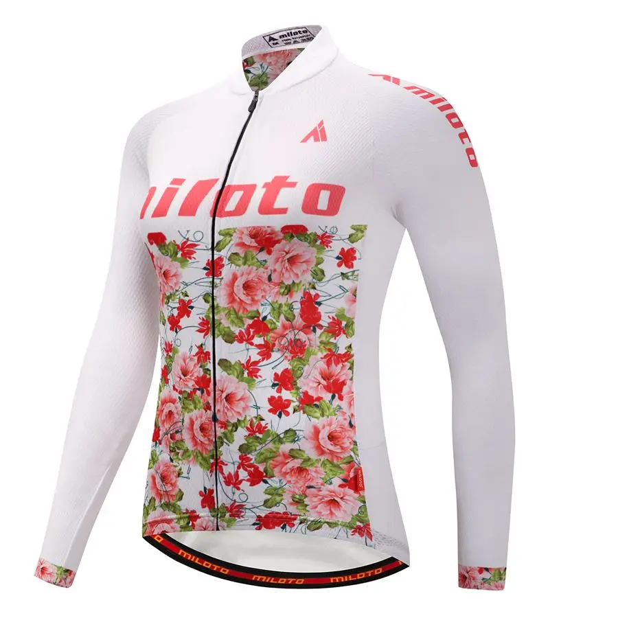 

Miloto Women Long Sleeve Cycling Jersey Cycling Clothing maillot ciclismo Breathable Bike Clothes Bicycle Sports roupa ciclismo