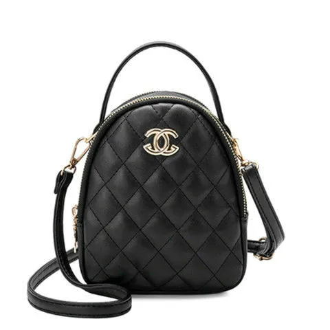 

Small Bag 2019 New Korean Version of Fashion Catapult Small Round Bag Soft Skin Lingge Single Shoulder Bag Purses and Handbags