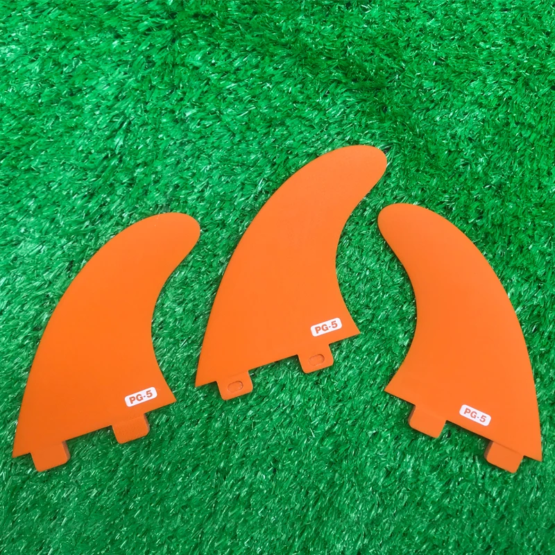 

Orange Thruster Fcs Surfboard Surf Fins Short Board Fins For Surfing