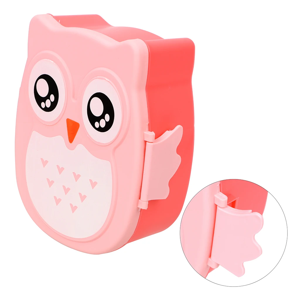 900ML Owl Shape Lunch Box Children Bento Boxes Lunchbox with Spoon Fork Cute Kitchen Accessories Food Container Storage Case