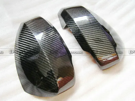 

For Nissan Z33 350Z Carbon Fiber Side Mirror Cover Stick On Type Glossy Fibre Exterior Body Kit Auto Racing Trim Car Styling