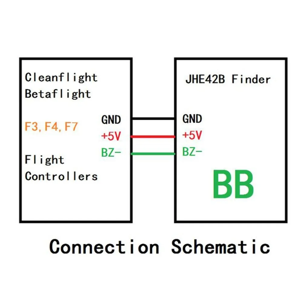 JHE42B Finder В 5 в супер громкий вибрирующее устройство 110dB со светодио дный зуммер сигнализации для Multirotor FPV системы Racing Drone игровые джойстики Лидер продаж