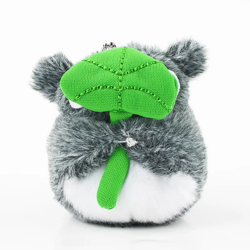 

9cm Tonari no Totoro with leaf plush pendant with sucker soft stuffed gray totoro Miyazaki Hayao famouse movie totoro pendant