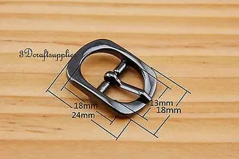 

belt buckle Center Bar buckle pin buckle 1/2 inch 13 mm gunmetal 10 pcs CF32