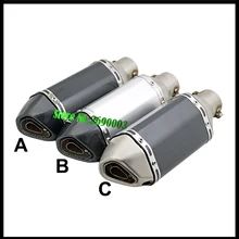 Universal ID 51mm Motorcycle Exhaust Pipe Motorbike Muffler mini small hexagon for SC Motorcycle Exhaust With DB killer