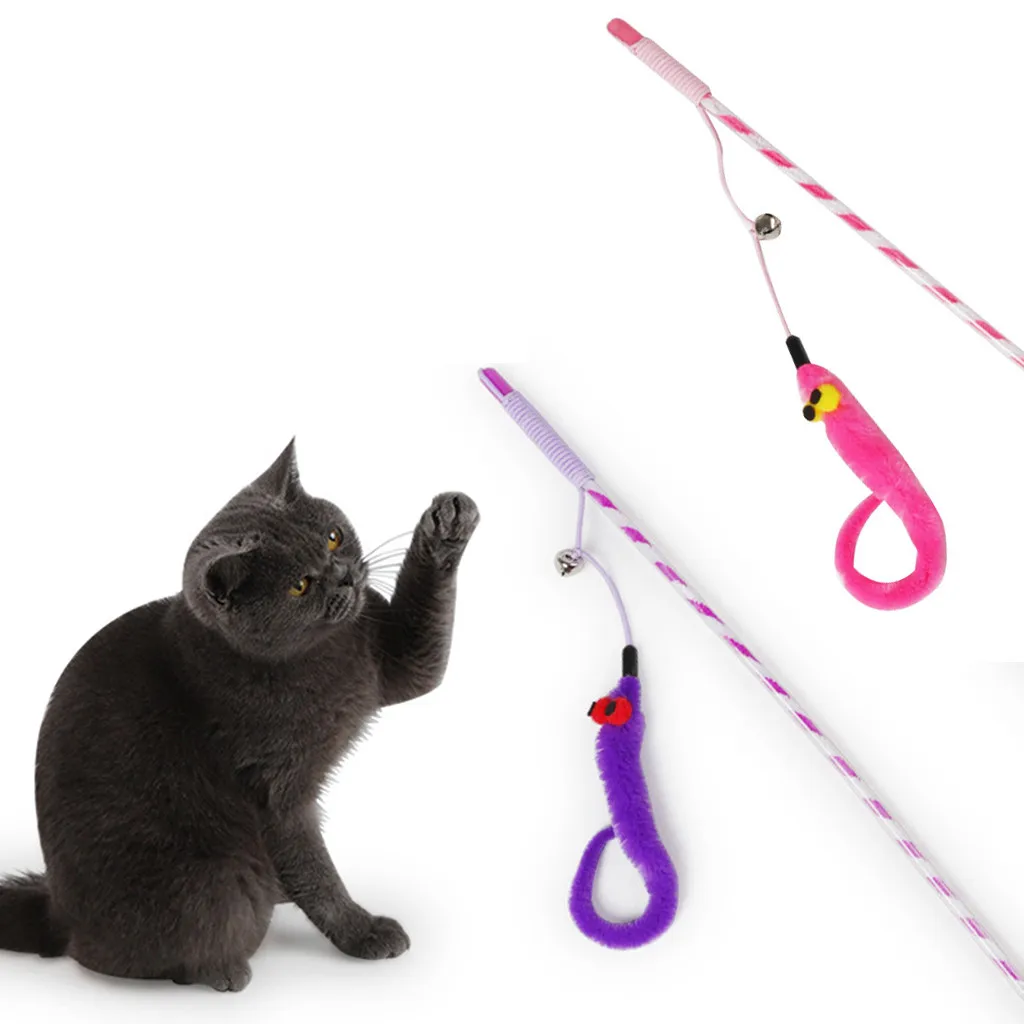 

2019 household products exquisite and good-looking Kitten Cat Toy Interactive Toy Soft Feather And Cat Caterpillar Toy