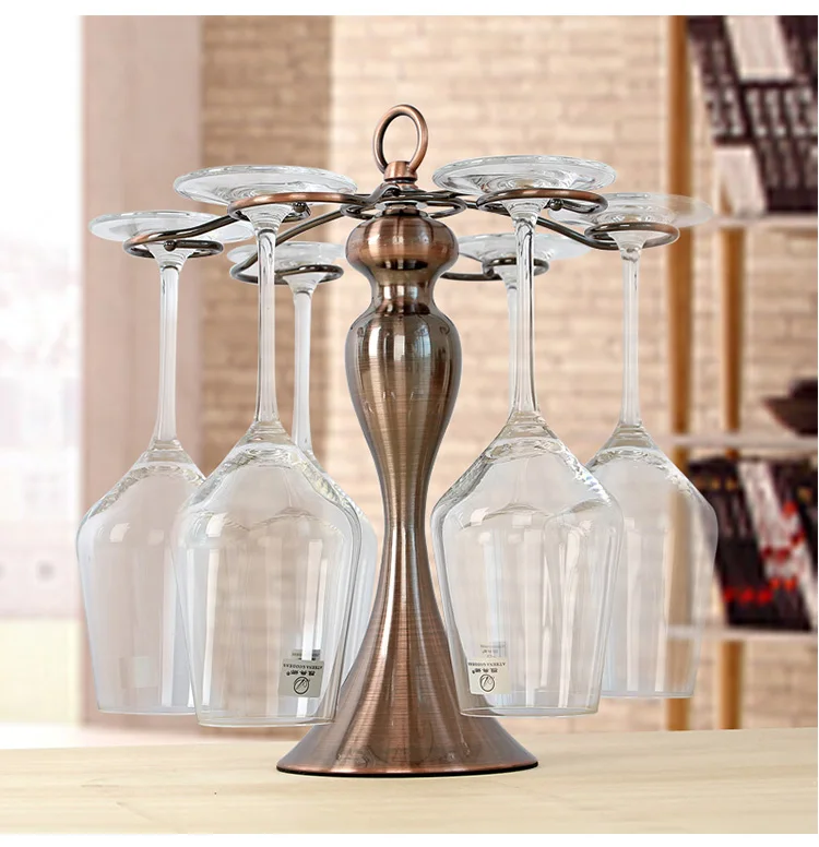 Creative European Iron Art Wine Rack Holder for Living Room Wine Bottle Rack Home Decor