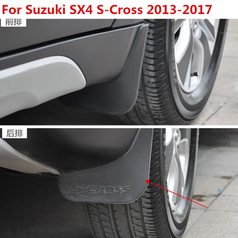 

Free Shipping For Suzuki SX4 S-Cross 2013-2017 Fenders Splash Flaps Mud Flaps Guard Mudguard