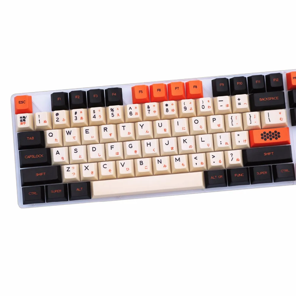 Carbon 125/172 keys PBT keycap Dye-Sublimated Japanese Typeface Cherry MX switch Keycap for Mechanical gaming keyboard Carbon 125/172 keys PBT keycap Dye-Sublimated Japanese Typeface Cherry MX switch Keycap for Mechanical gaming keyboard