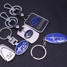 

3D Metal Car Key Ring Fashion Brand Auto Keychain for Subaru Car Key Chain Auto Accessories Man Gift Dropshipping