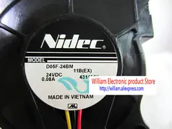 Оригинал для Nidec D05F-24BM 5 см 5025 24 В 0.08A центробежный вентилятор охлаждения