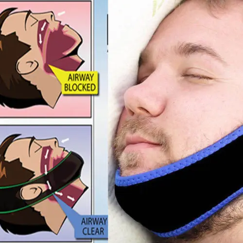 

Hot Anti Snore Stop Sleep Apnea Strap Belt Jaw Solution Chin Support Aid Gift