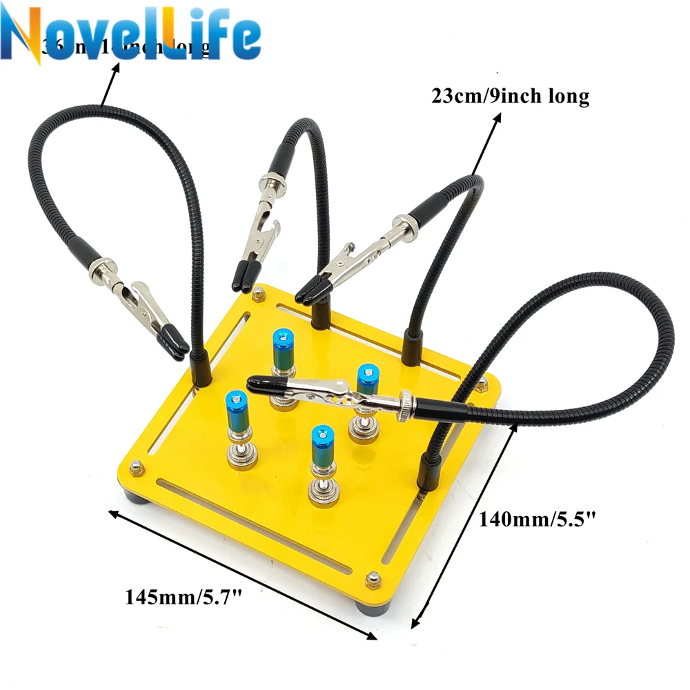 Froiny Magnetic PCB Clip Board Fisso Braccio Flessibile di Saldatura Terza Mano Magnifier Vetro Saldatore Holder Strumenti di Riparazione Whosale Froiny Magnetic PCB Clip Board Fisso Braccio Flessibile di Saldatura Terza Mano Magnifier Vetro Saldatore Holder Strumenti di Riparazione Whosale