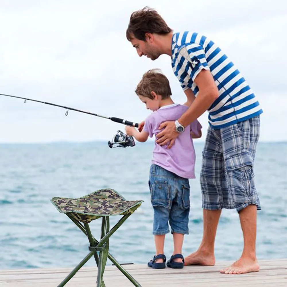 Cadeira de Pesca Cadeira de Acampamento Leve para ao ar Portátil Dobrável Cadeira Heavy Duty Camping Traving Assento Fezes Viagem Peso Livre 300lbs 6 de Acampamento Viagem Peso Leve para ao ar livre