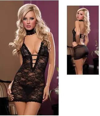 Three Pieces Erotica Lenceria Lace Dress Sexy Intimate Woman Ropa Interior Mujer font b Sex b