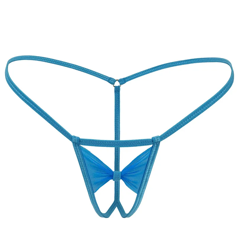 

Women Open Crotchless Sexy Mini Micro Thongs Mesh Transparent Erotic G-strings T-Back Tanga Panties Briefs Underwear Lingerie