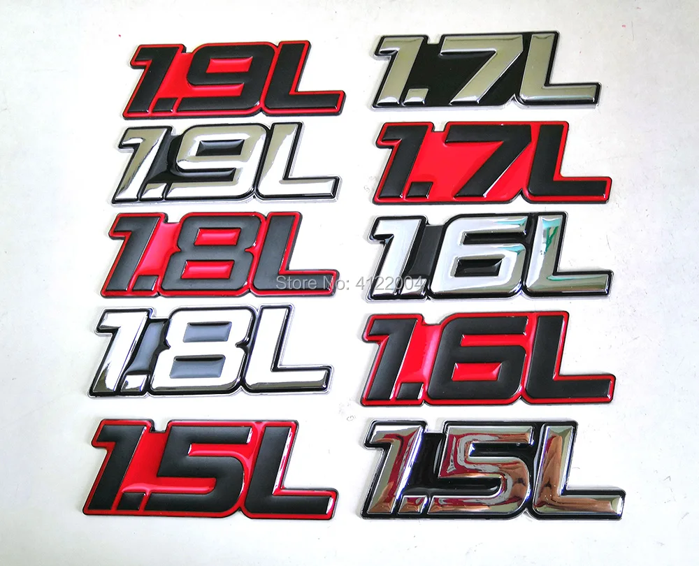 

1.5L 1.6L 1.7L 1.8L 1.9L Energy Emblem Trunk Sticker Decal For TOYOTA HONDA MITSUBISHI VOLVO GEELY CHERY HAVAL Dodge JAGUAR