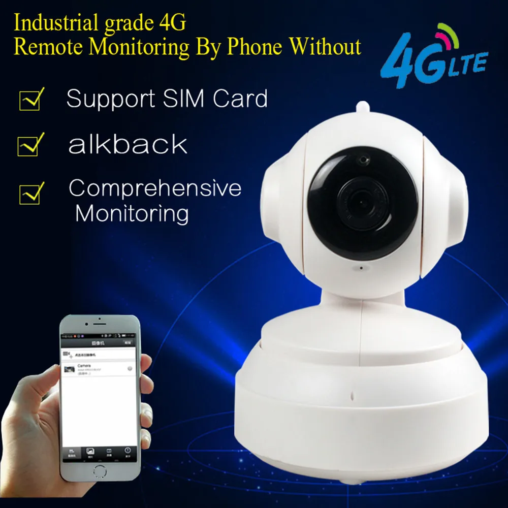 Sim Card 3G 4G Built-in Battery IP Camera 720P 960P HD Wireless WIFI Security Camera Home Surveillance IR P2P SD Card Hotspot