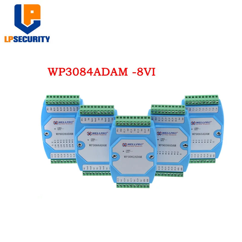 Цифровой вход и выход изолированный модуль 8DI/4RY RS485 MODBUS RTU WP8024ADAM | Безопасность