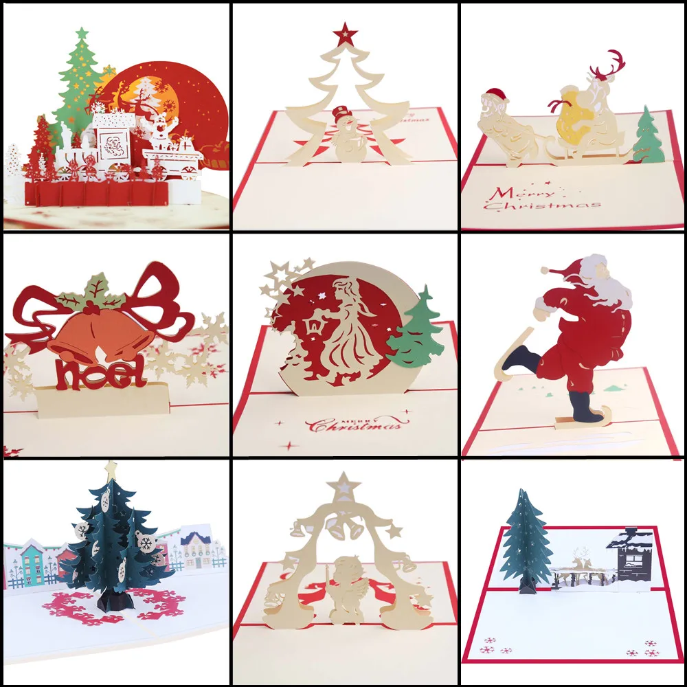 EUFANCE Baby Carriage 3D Pop Up Tarjetas de felicitaci/ón Aniversario Beb/é Cumplea/ños Halloween A/ño Nuevo Acci/ón de Gracias Navidad San Valent/ín Boda