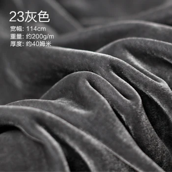 

High density and high gloss edition real silk velvet spring and autumn home wear high-end clothing handmade custom fabrics