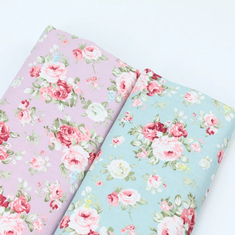 160CM*50CM vintage flower cotton fabric sewing baby cloth infant linens