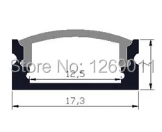 0,5 м супер тонкий встраиваемый алюминиевый светодио дный светодиодный профиль без фланца с использованием для полосы в мм пределах 12